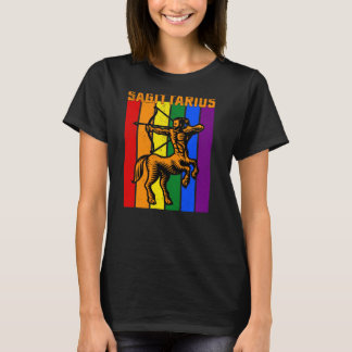 LGBTQ Sagittarius Zodiac Vintage Astrology T Shirt