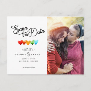 LGBTQ - Spara datumskript med foto Vykort