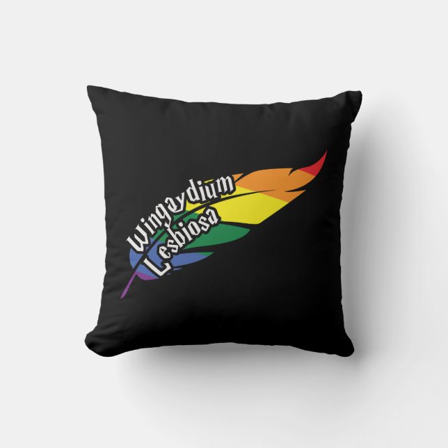 LGBTQ | Spela upp på Ord | PRIDE | Regnbåge Kudde (Framsida)