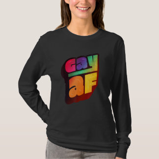 Lgbtq+ Support Gay Af Halftone Edition T Shirt