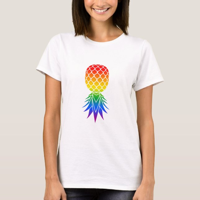 LGBTQ Swinger Pride (Svart) T Shirt (Framsida)