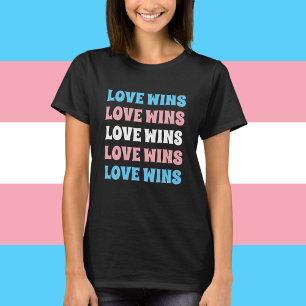 LGBTQ Transgender Stolthet Anpassad Upprepad Text T Shirt