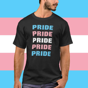 LGBTQ Transpersoner Pride Anpassningsbar Upprepad T Shirt