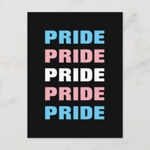 LGBTQ Transpersoner Pride Anpassningsbar Upprepad Vykort