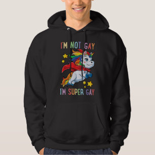 LGBTQ Unicorn Gay pride HBT Ally Rainbow Fl Hoodie