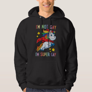 LGBTQ Unicorn Gay pride HBT Ally Rainbow Fl Hoodie