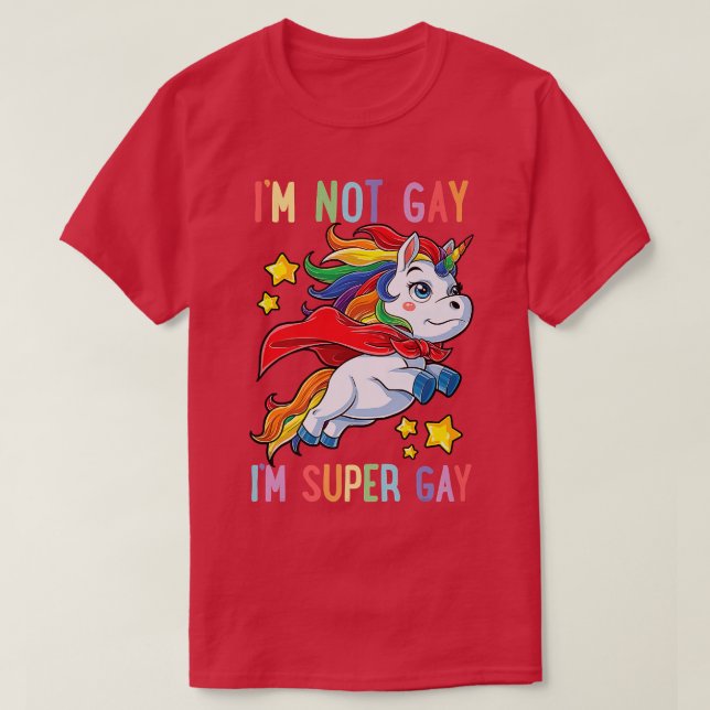 LGBTQ Unicorn Gay pride HBT Ally Rainbow Fl T Shirt (Design framsida)