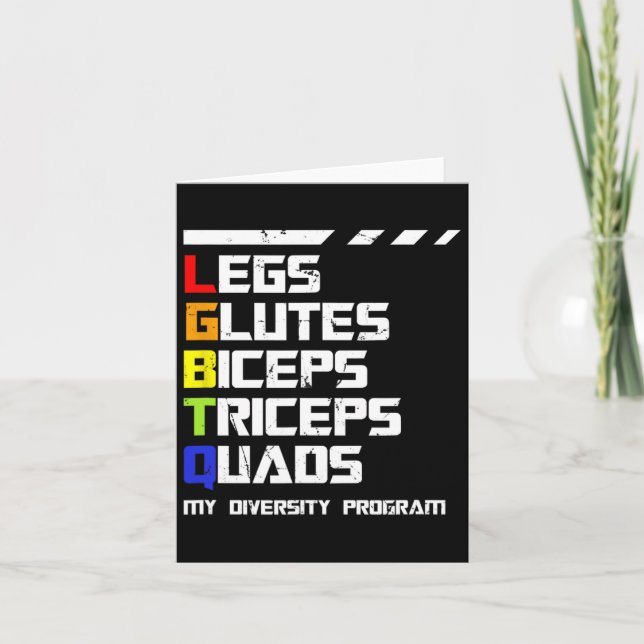 Lgbtq-utbildningsprogram för Gay Queer Funny Fitne Kort (Framsida)