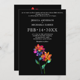 🌈 LGBTQ Vow Bloom Petals & Pride Inbjudningar