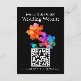 🌈 LGBTQ Wedding Website Address Petals & Pride  Tilläggskort