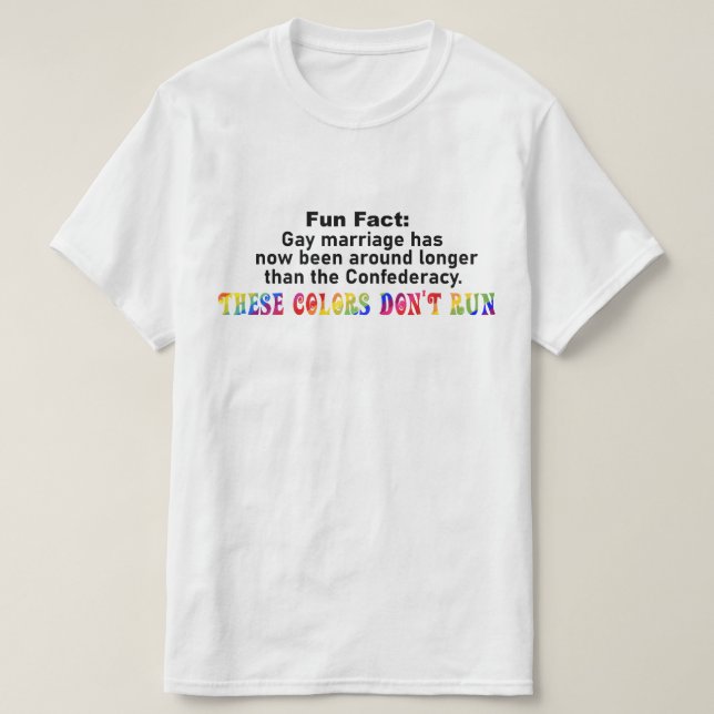LGBTQA+ Färg, Springa inte version 1 T Shirt (Design framsida)