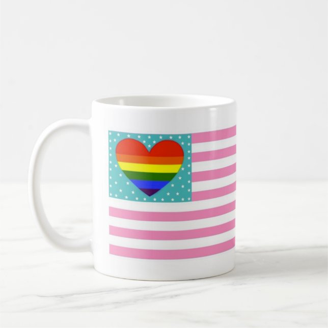 LGBTQI-banderoll Kaffemugg (Vänster)