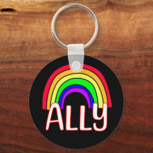 LGBTQIA+ Ally | Cute Rainbow och Heart-Pride