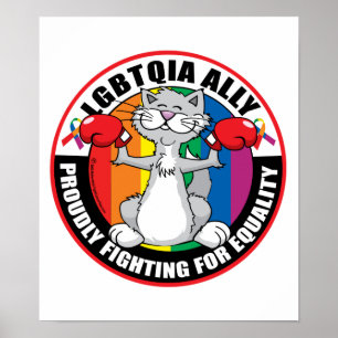 LGBTQIA-bundsförvantkatt Poster