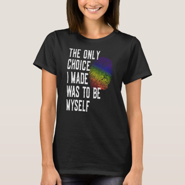 Lgbtqia Choice Beboldforchange T Shirt (Framsida)