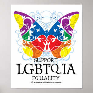 LGBTQIA-fjäril Poster
