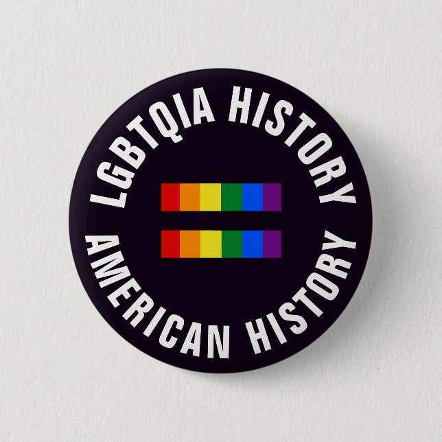 LGBTQIA-historia likställer amerikansk historia Knapp (Framsida)