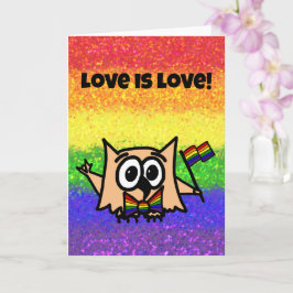 LGBTQIA+ Kärlek är Kärlek-Pridet (regnbåge) med Ol Kort