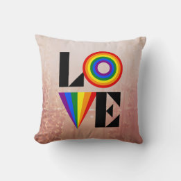 LGBTQIA+ KÄRLEK THROW CUSHION KUDDE