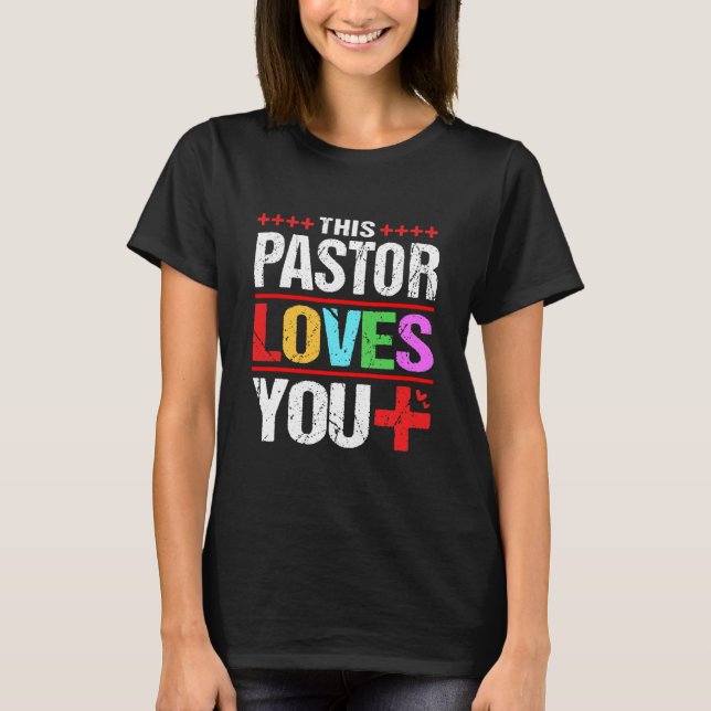 Lgbtqia Lgbt tillåter denna pastor Kärlek T Shirt (Framsida)