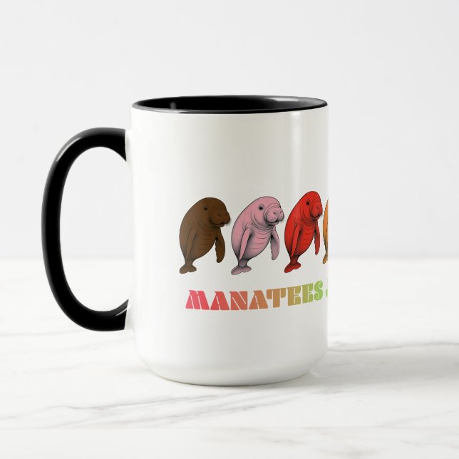 LGBTQIA+ Manatees vill bara ha en kram Mugg (Vänster)