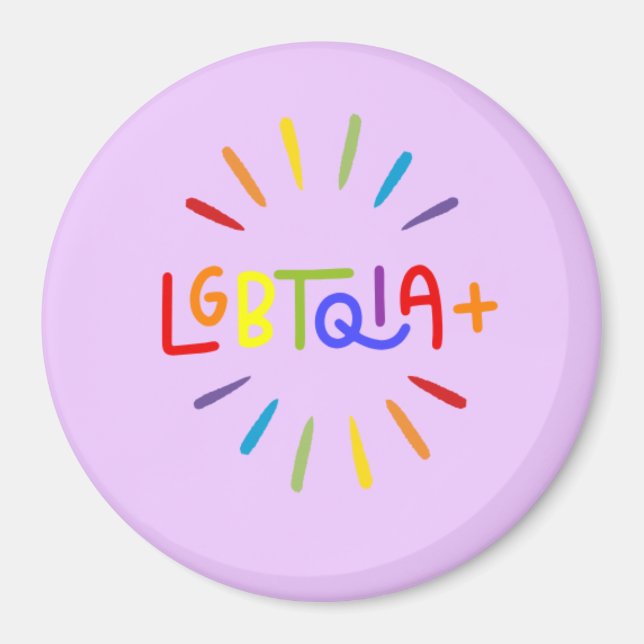 LGBTQIA+ Pride Magnet (Framsidan)