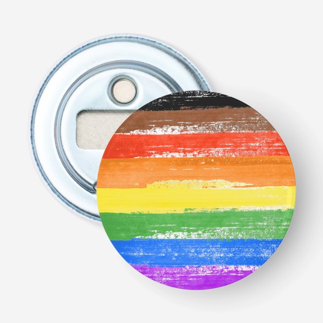 LGBTQIA+ Pride-målning Flasköppnare (Framsidan)