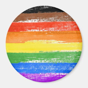 LGBTQIA+ Pride-målning Magnet