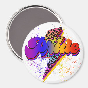 LGBTQIA+-Pridets supportmedvetenhet Magnet