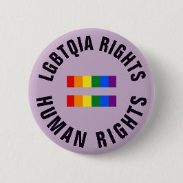 LGBTQIA-rättigheter likställer mänsklig rättighet Knapp