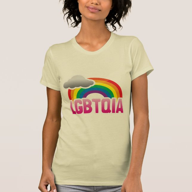 LGBTQIA-REGNBÅGE T-SHIRT (Framsida)