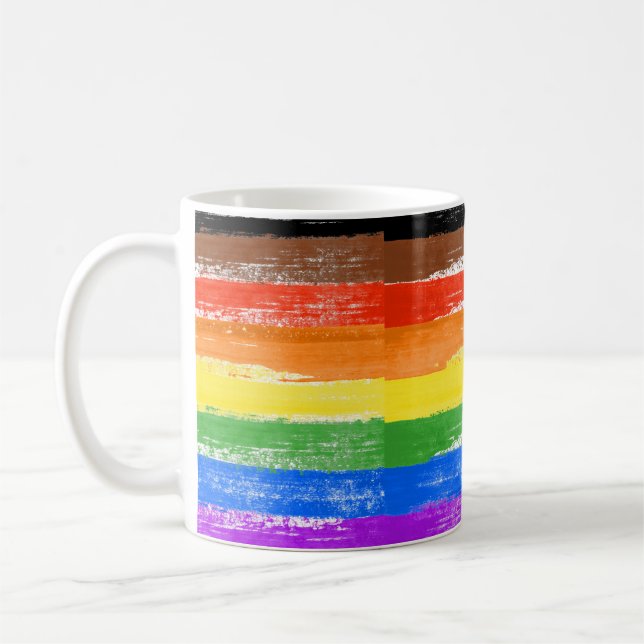 LGBTQIA+ Stolthet Målarbok Kaffemugg (Vänster)