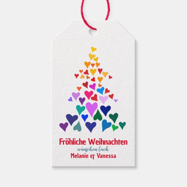  Lgbtqia Weihnachten  Presentetikett (Framsidan)