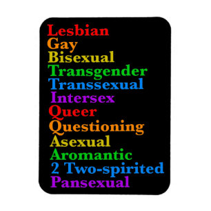 LGBTTIQQAA2P Pridet Diversity Rainbow LGBTQ-förko Magnet