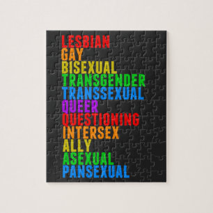 LGBTTQIAAP-Pridet Diversity Rainbow Acrostic Pussel