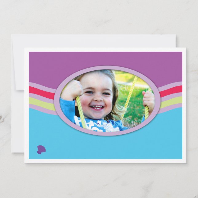 LGC | de glada sjöjungfrublåtten Inbjudningar (Framsida)