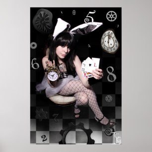 LGG:s vita kanin 20 x 30 tum POSTER