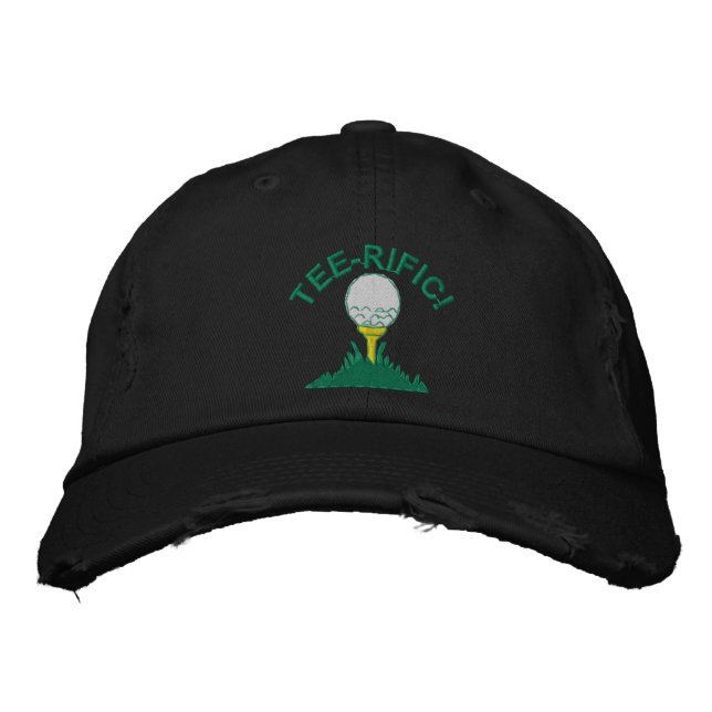 Lgolf boll i "TEE-RIFIC" Broderad Keps (Framsida)
