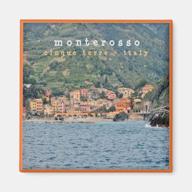 LGR006 MONTEROSSO - Cinque Terre - Italien - Fridg Magnet (Framsidan)
