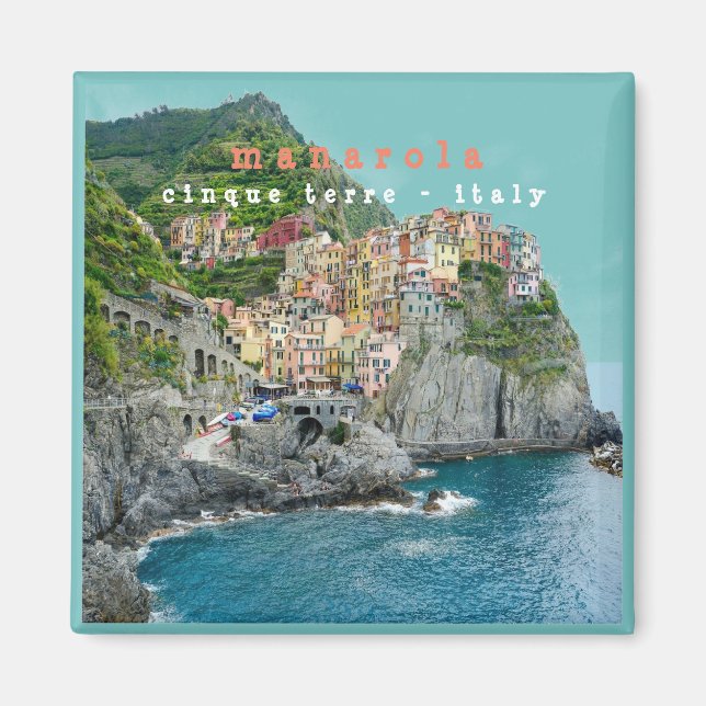 LGR009 MANAROLA - Cinque Terre - Italien - Fridge Magnet (Framsidan)