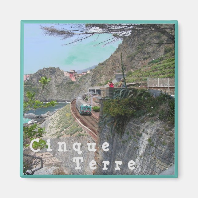 LGR014 CINQUE TERRE - Kusten - Italien - Fridge Magnet (Framsidan)