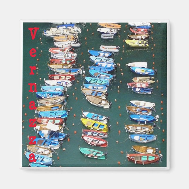 LGR016 VERNAZZA - Harbour - Cinque Terre - Fridge Magnet (Framsidan)