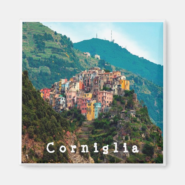 LGR019 CORNIGLIA - Cinque Terre - Italien - Fridge Magnet (Framsidan)