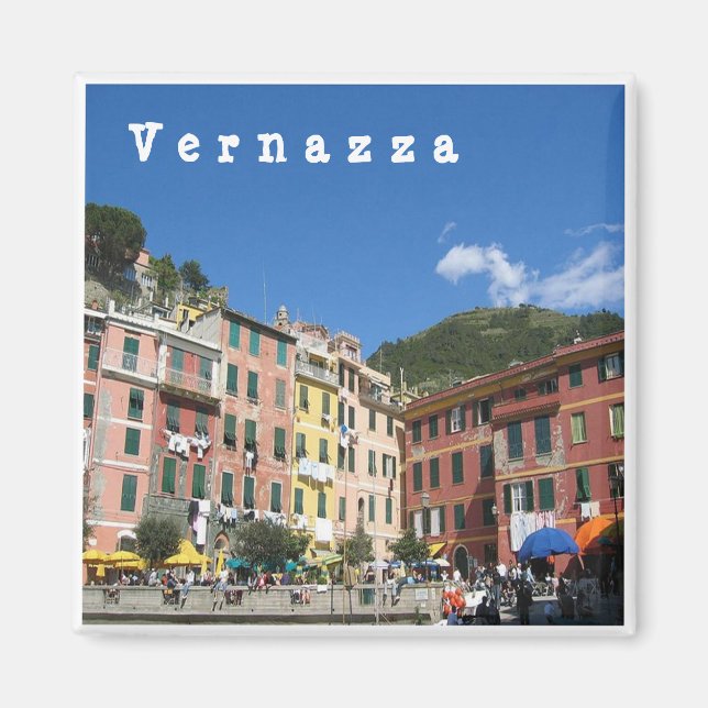 LGR020 VERNAZZA - Cinque Terre - Italien - Fridge Magnet (Framsidan)