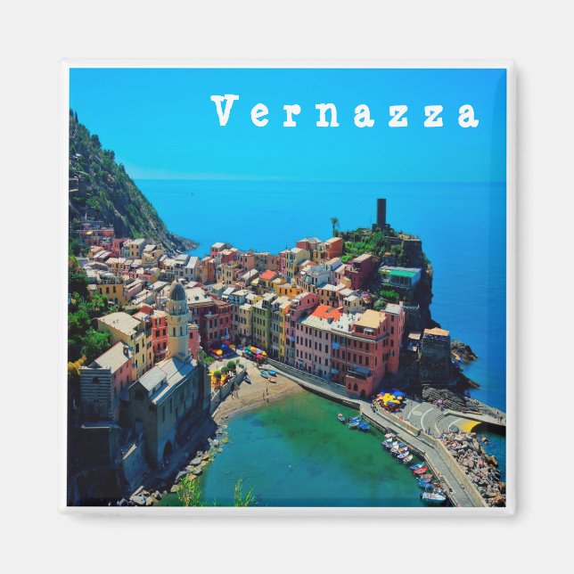 LGR022 VERNAZZA - Cinque Terre - Liguria - Fridge Magnet (Framsidan)