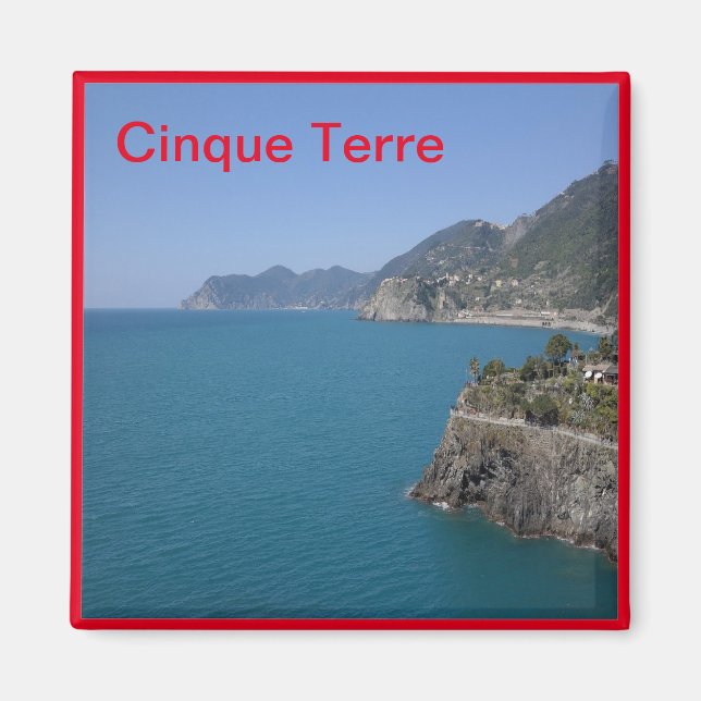 LGR029 CINQUE TERRE - Liguria - Italien - Fridge Magnet (Framsidan)