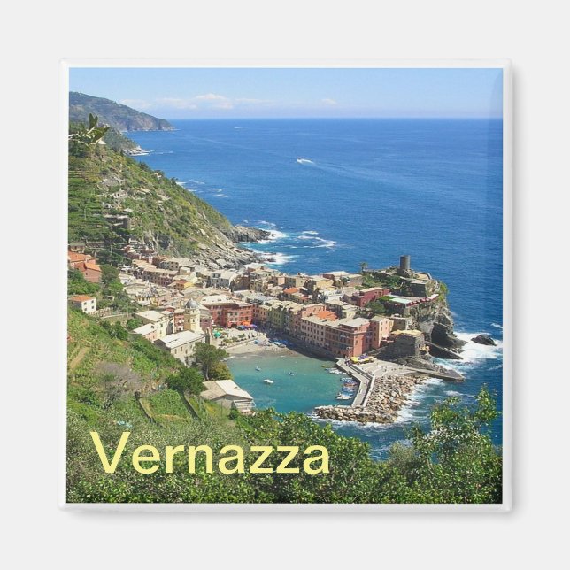 LGR031 VERNAZZA - Cinque Terre - Italien - Fridge Magnet (Framsidan)
