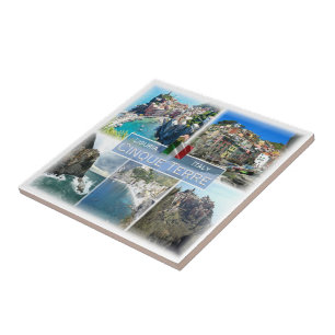 LGR041 CINQUE TERRE, Mosaic, Italien Kakelplatta