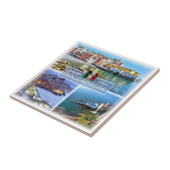 LGR045 BOCCADASSE, Mosaic, Italien Kakelplatta (Sidan)