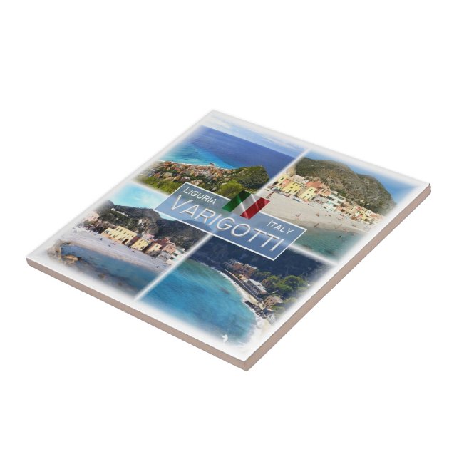 LGR051 VARIGOTTI, Mosaic, Ligurien, Italien Kakelplatta (Sidan)